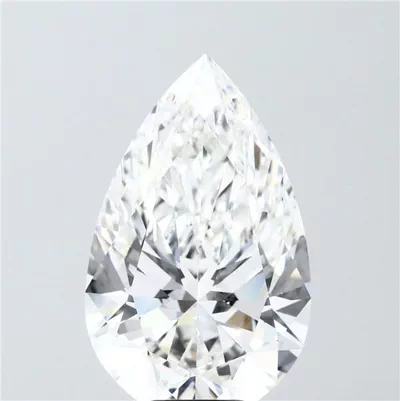 10.08ct F VVS2 Rare Carat Ideal Cut Pear Lab Grown Diamond