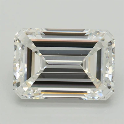 5.08ct F VS1 Rare Carat Ideal Cut Emerald Lab Grown Diamond