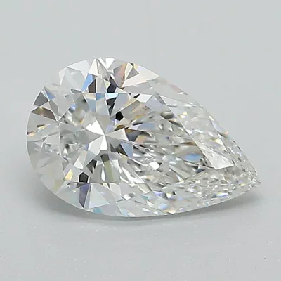 1.36ct E VVS2 Rare Carat Ideal Cut Pear Lab Grown Diamond