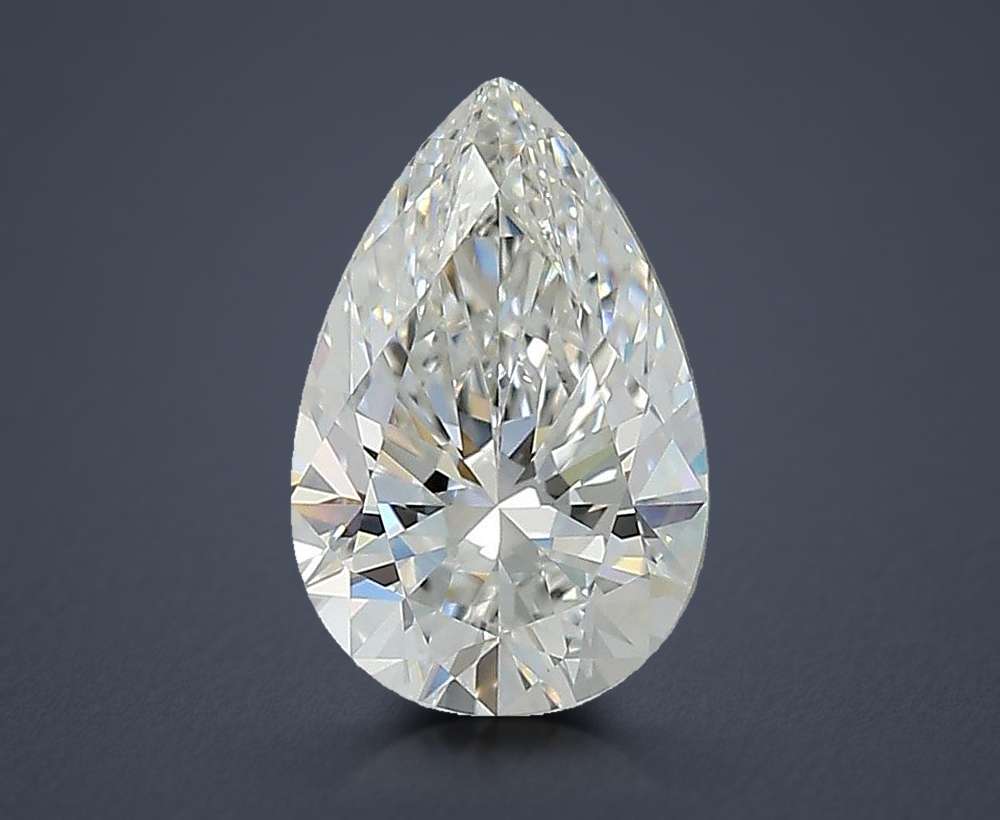 1.36ct E VVS2 Rare Carat Ideal Cut Pear Lab Grown Diamond