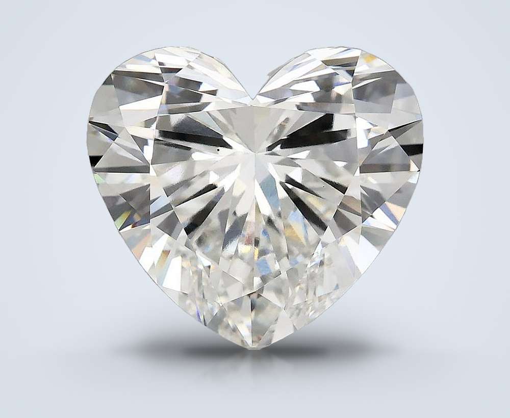 6.58ct E VS1 Rare Carat Ideal Cut Heart Lab Grown Diamond