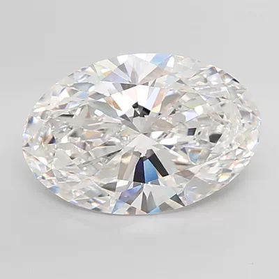 15.07ct F VVS2 Rare Carat Ideal Cut Oval Lab Grown Diamond