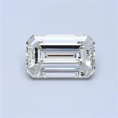 3.00ct J SI1 Rare Carat Ideal Cut Emerald Diamond