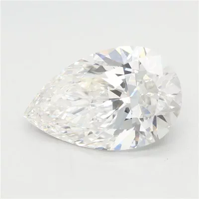 4.08ct F VVS2 Rare Carat Ideal Cut Pear Lab Grown Diamond
