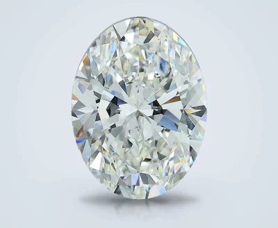 5.62ct H SI1 Rare Carat Ideal Cut Oval Diamond