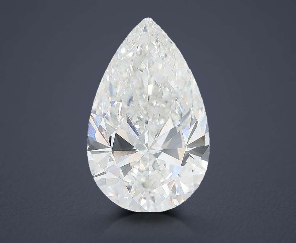13.01ct F VVS2 Rare Carat Ideal Cut Pear Lab Grown Diamond