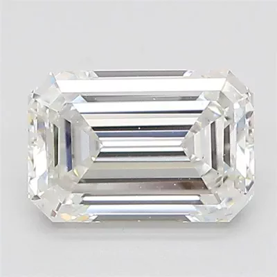 1.31ct F VS2 Rare Carat Ideal Cut Emerald Lab Grown Diamond