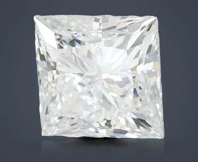 3.08ct F VS2 Rare Carat Ideal Cut Princess Lab Grown Diamond