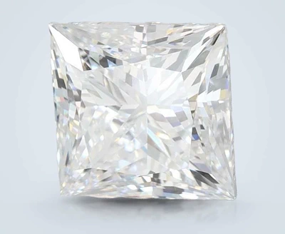 3.08ct F VS2 Rare Carat Ideal Cut Princess Lab Grown Diamond
