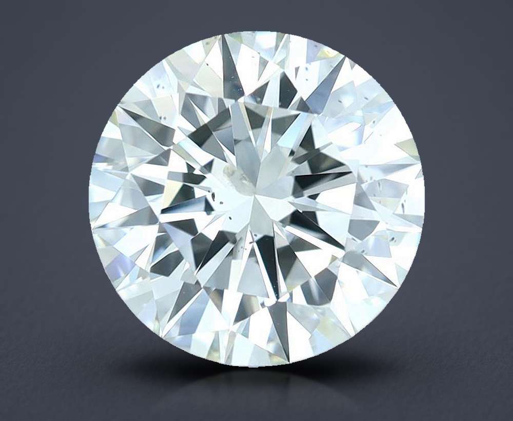 2.72ct K SI2 Excellent Cut Round Diamond