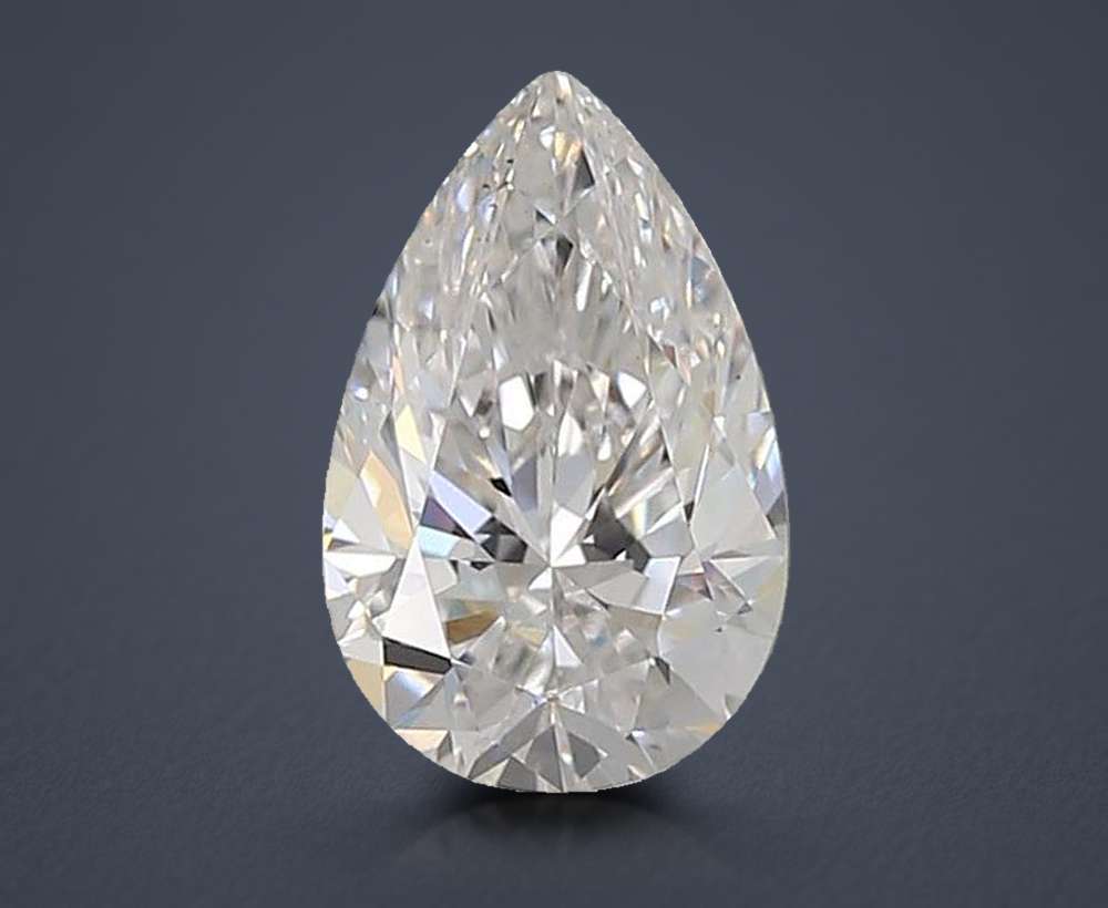 1.60ct D VS1 Very Good Cut Pear Lab Grown Diamond