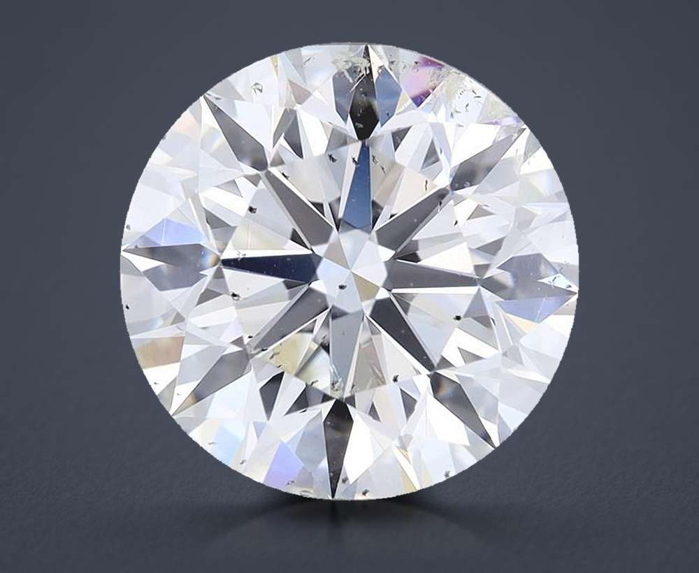 3.01ct H SI2 Excellent Cut Round Diamond