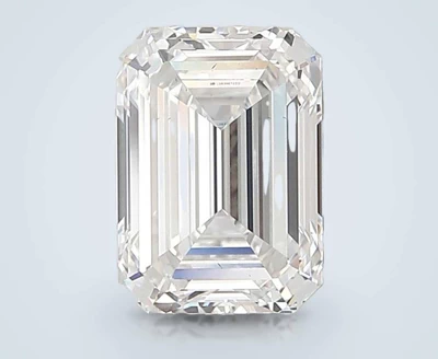 3.06ct E VS2 Rare Carat Ideal Cut Emerald Lab Grown Diamond