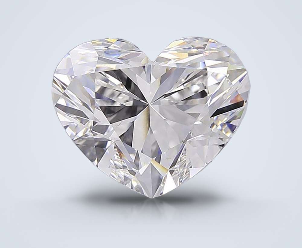 6.51ct E VS1 Rare Carat Ideal Cut Heart Lab Grown Diamond