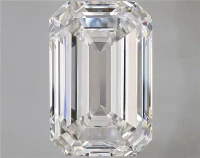 16.08ct F VVS2 Rare Carat Ideal Cut Emerald Lab Grown Diamond