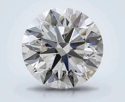 4.01ct F VS2 Rare Carat Ideal Cut Round Diamond