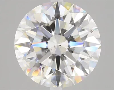 4.03ct F SI1 Rare Carat Ideal Cut Round Diamond