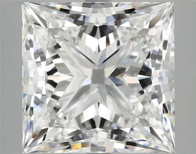 8.13ct E VVS2 Rare Carat Ideal Cut Princess Lab Grown Diamond