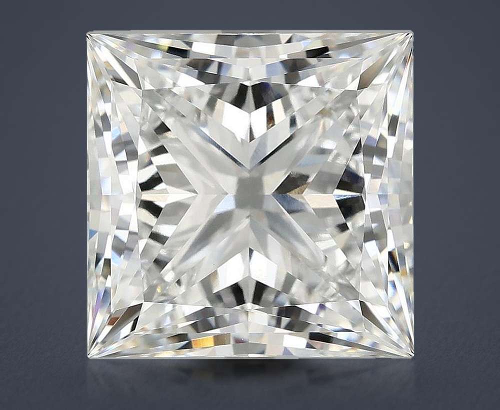 8.13ct E VVS2 Rare Carat Ideal Cut Princess Lab Grown Diamond