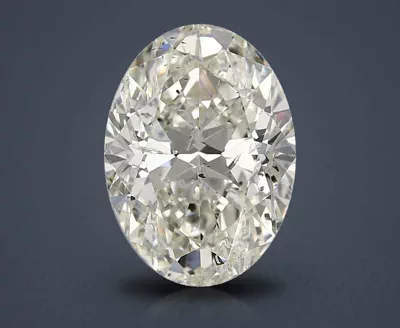 7.01ct J SI2 Rare Carat Ideal Cut Oval Diamond