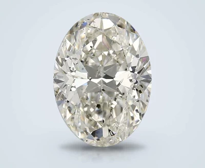 7.01ct J SI2 Rare Carat Ideal Cut Oval Diamond