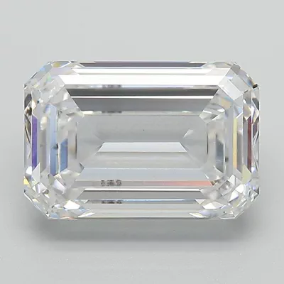 5.00ct E VS2 Rare Carat Ideal Cut Emerald Lab Grown Diamond