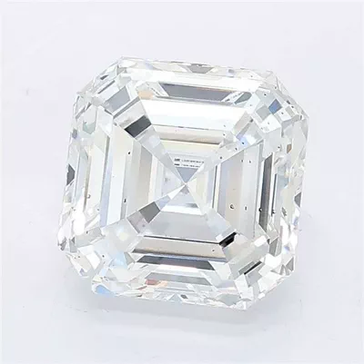 2.03ct D VS2 Rare Carat Ideal Cut Asscher Lab Grown Diamond