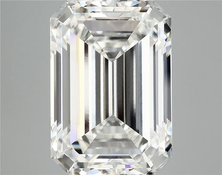 12.27ct F VVS2 Rare Carat Ideal Cut Emerald Lab Grown Diamond