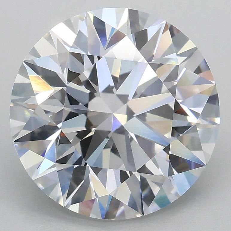 3.08ct D VVS2 Rare Carat Ideal Cut Round Lab Grown Diamond