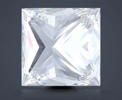 4.07ct F VS1 Rare Carat Ideal Cut Princess Lab Grown Diamond