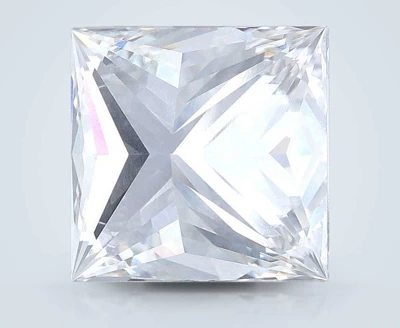4.07ct F VS1 Rare Carat Ideal Cut Princess Lab Grown Diamond