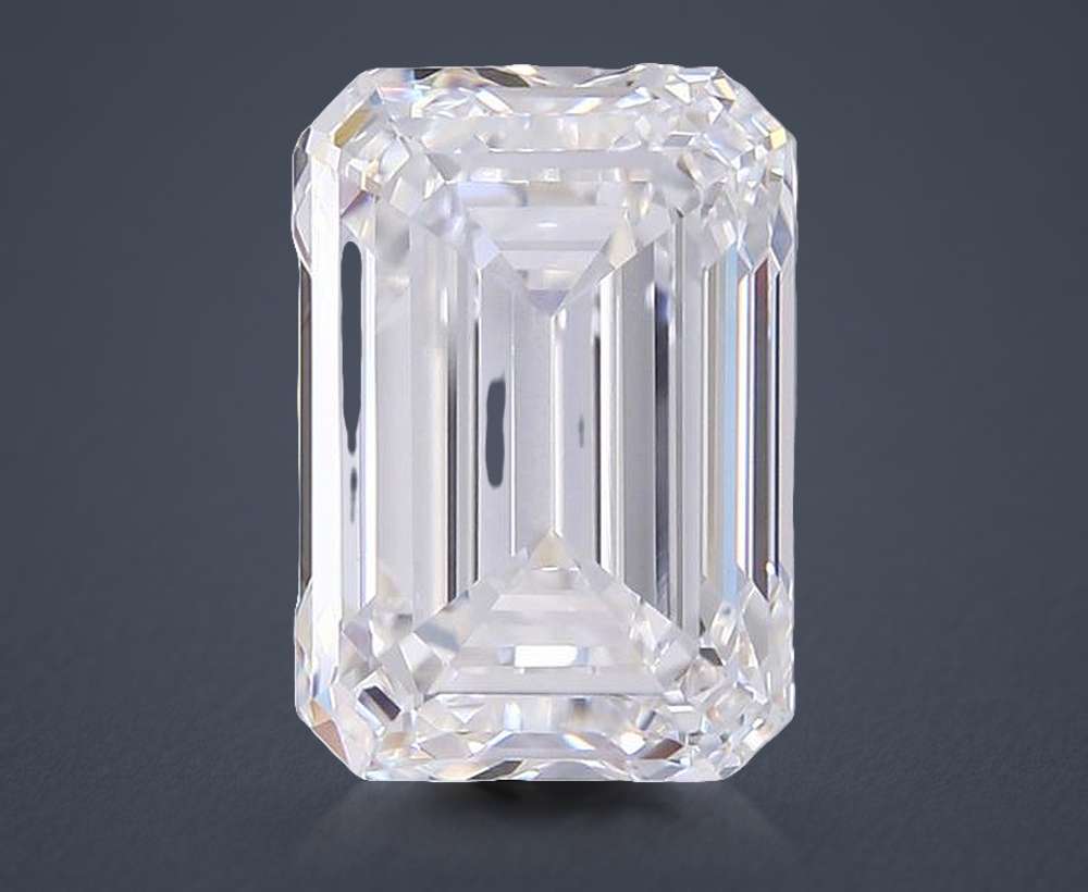 9.03ct E VVS2 Rare Carat Ideal Cut Emerald Lab Grown Diamond
