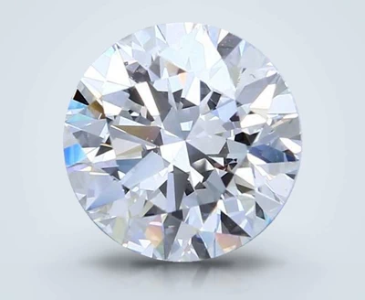 3.13ct E VS2 Rare Carat Ideal Cut Round Diamond
