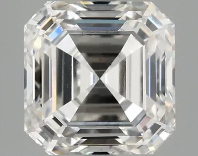 3.08ct F VS2 Rare Carat Ideal Cut Asscher Lab Grown Diamond