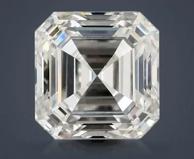 3.08ct F VS2 Rare Carat Ideal Cut Asscher Lab Grown Diamond
