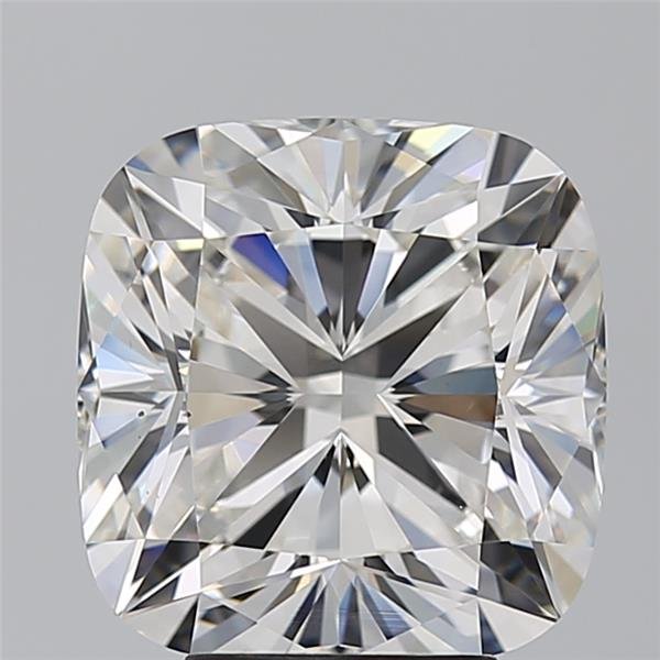 5.09ct F VS2 Rare Carat Ideal Cut Cushion Diamond