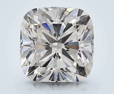 5.09ct F VS2 Rare Carat Ideal Cut Cushion Diamond