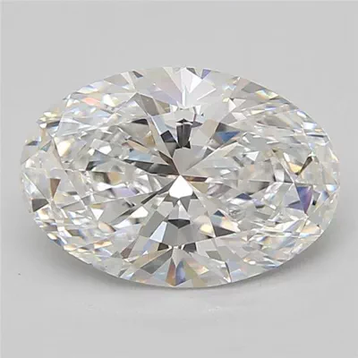 3.04ct E VS1 Rare Carat Ideal Cut Oval Lab Grown Diamond