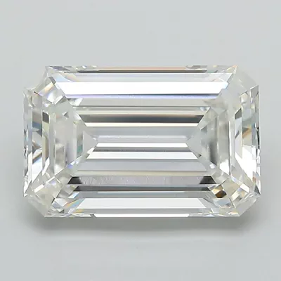 3.67ct G VVS2 Very Good Cut Emerald Lab Grown Diamond