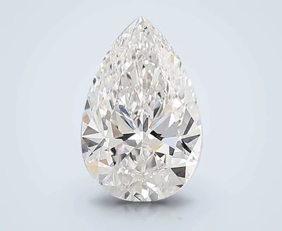 6.06ct E VVS2 Rare Carat Ideal Cut Pear Lab Grown Diamond