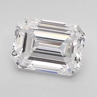 1.56ct D VVS1 Very Good Cut Emerald Lab Grown Diamond