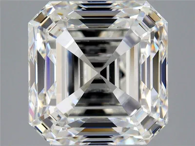 3.50ct H VS2 Very Good Cut Asscher Diamond