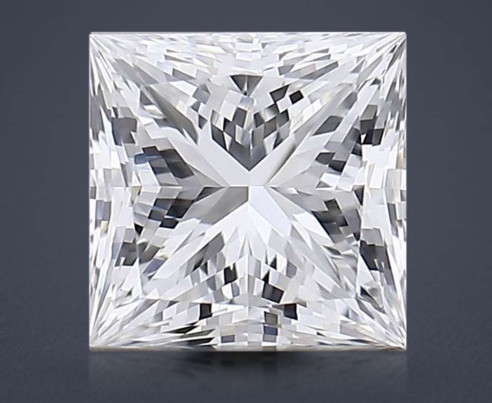 0.93ct E VS2 Rare Carat Ideal Cut Princess Lab Grown Diamond