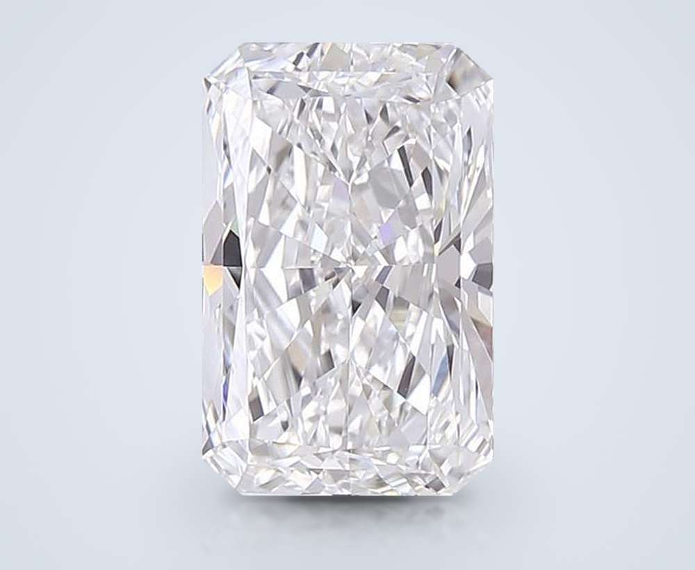 4.25ct E VVS2 Rare Carat Ideal Cut Radiant Lab Grown Diamond