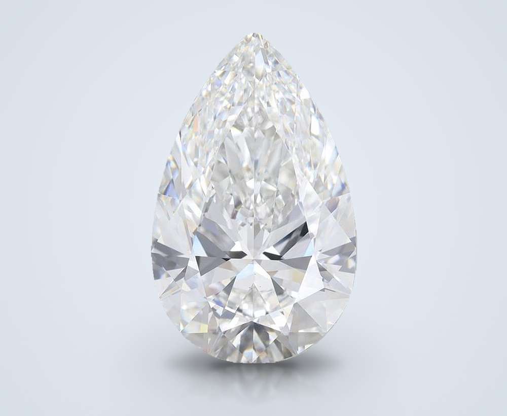 14.25ct F VS1 Rare Carat Ideal Cut Pear Lab Grown Diamond
