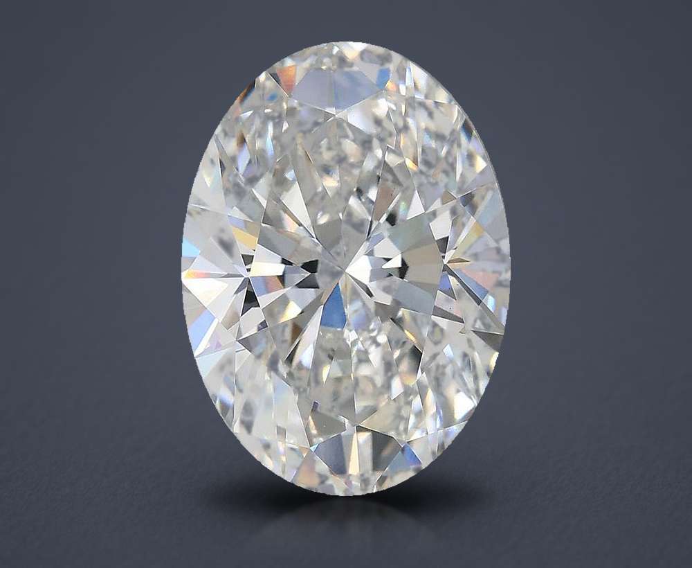 4.01ct E VS1 Rare Carat Ideal Cut Oval Lab Grown Diamond