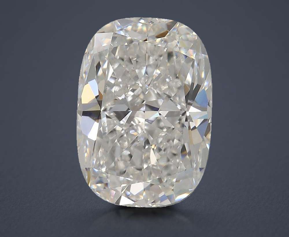 3.07ct E VVS2 Rare Carat Ideal Cut Cushion Lab Grown Diamond