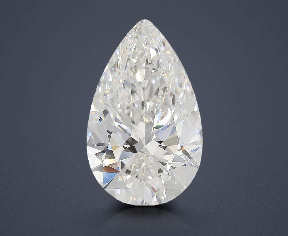 7.07ct E VVS2 Rare Carat Ideal Cut Pear Lab Grown Diamond