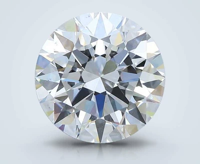 5.02ct F VS2 Rare Carat Ideal Cut Round Diamond