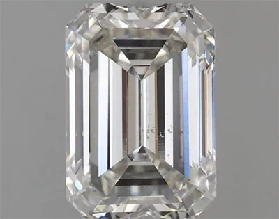 2.00ct G SI1 Excellent Cut Emerald Lab Grown Diamond